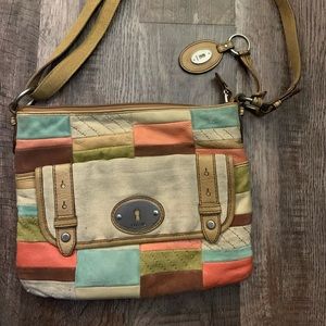 Patchwork Fossil purse